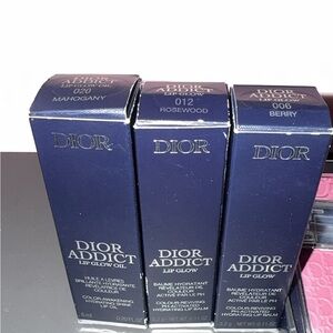 Dior Addict Lip Glow Trio in Mahogany, Rosewood, Berry